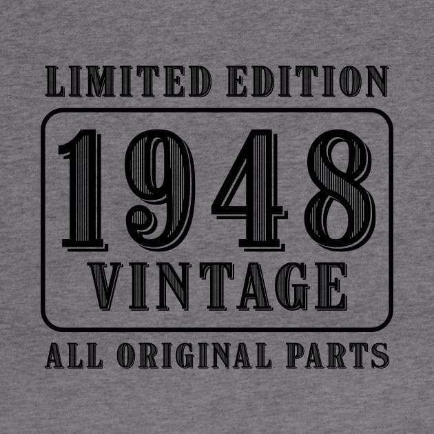 All original parts vintage 1948 limited edition birthday by colorsplash